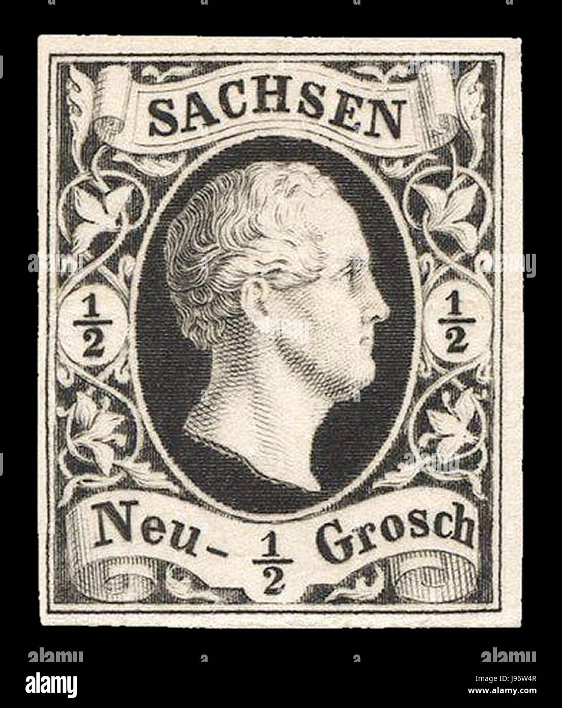 Sachsen 18513 Friedrich August II Banque D'Images