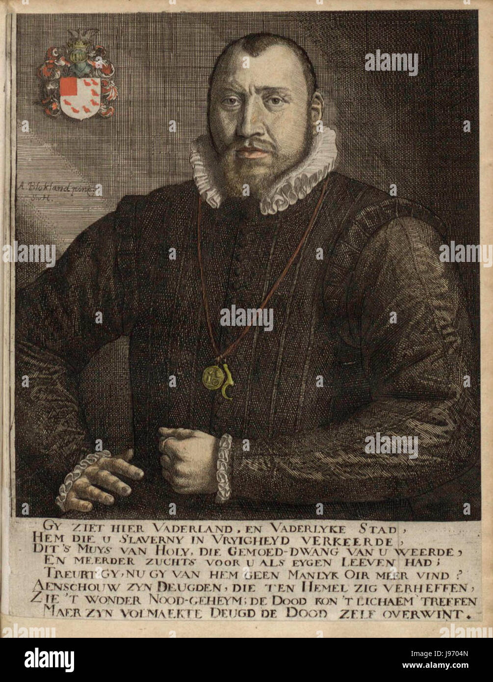 Portrait de Samuel van Hoogstraten Jacob Xenon Grill Saint Mathias van van Balen Beschryving der stad Dordrecht triste01 489 71401 0095 Banque D'Images