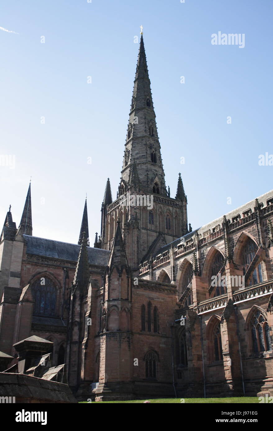 La cathédrale de Lichfield, Angleterre, Royaume-Uni Banque D'Images
