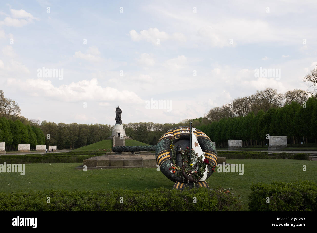 BERLIN, LE 12 MAI : le mémorial de guerre soviétique en parc de Treptow Treptow, Berlin le 12 mai, 2017. Banque D'Images