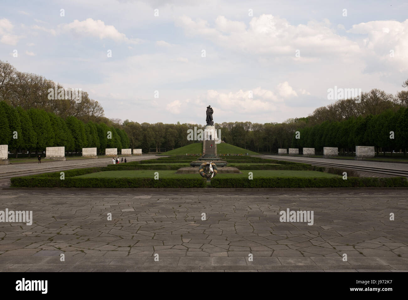 BERLIN, LE 12 MAI : le mémorial de guerre soviétique en parc de Treptow Treptow, Berlin le 12 mai, 2017. Banque D'Images