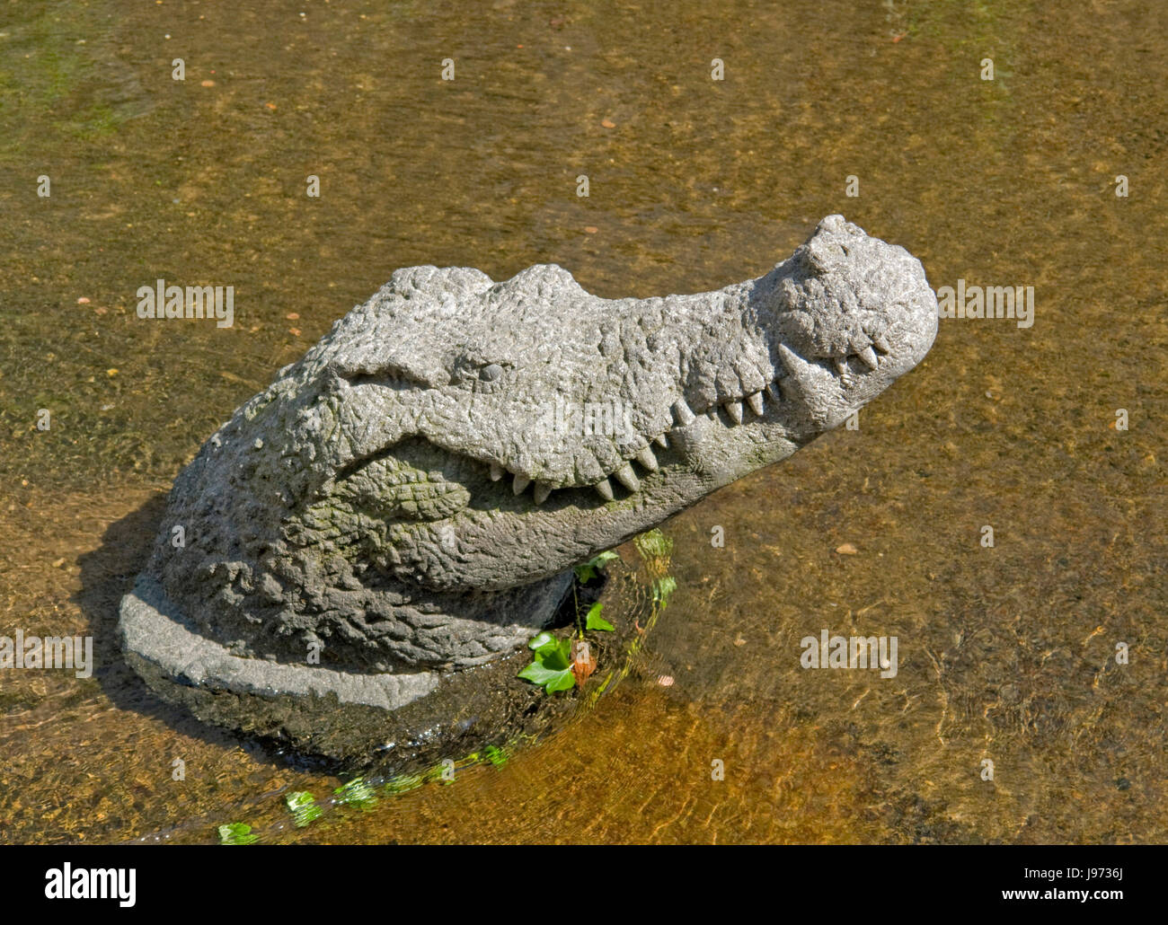 Sculpture de crocodile à Freiburg Banque D'Images