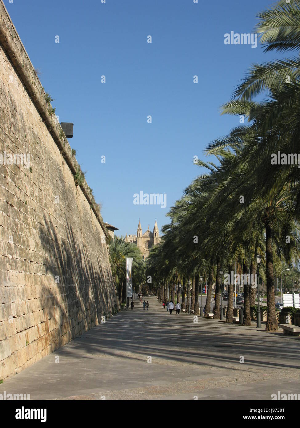 Au mur de la forteresse Banque D'Images