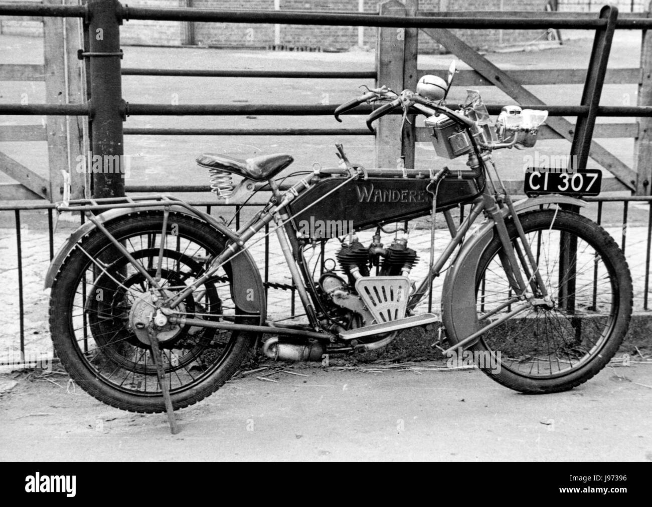 1912 moto Wanderer Banque D'Images