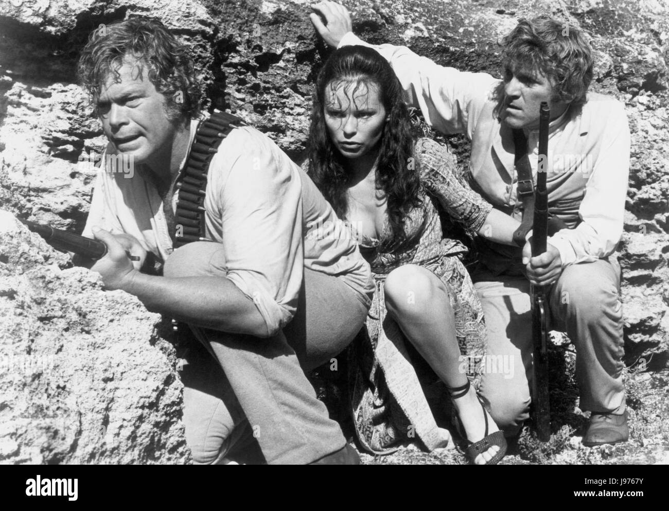 Les SEIGNEURS DE L'ATLANTIDE UK/USA 1978 Kevin Connor DOUG MCCLURE (Greg Collinson), LEA BRODIE (Delphine), PETER GILMORE (Charles Aitken) Régie : Kevin Connor Banque D'Images