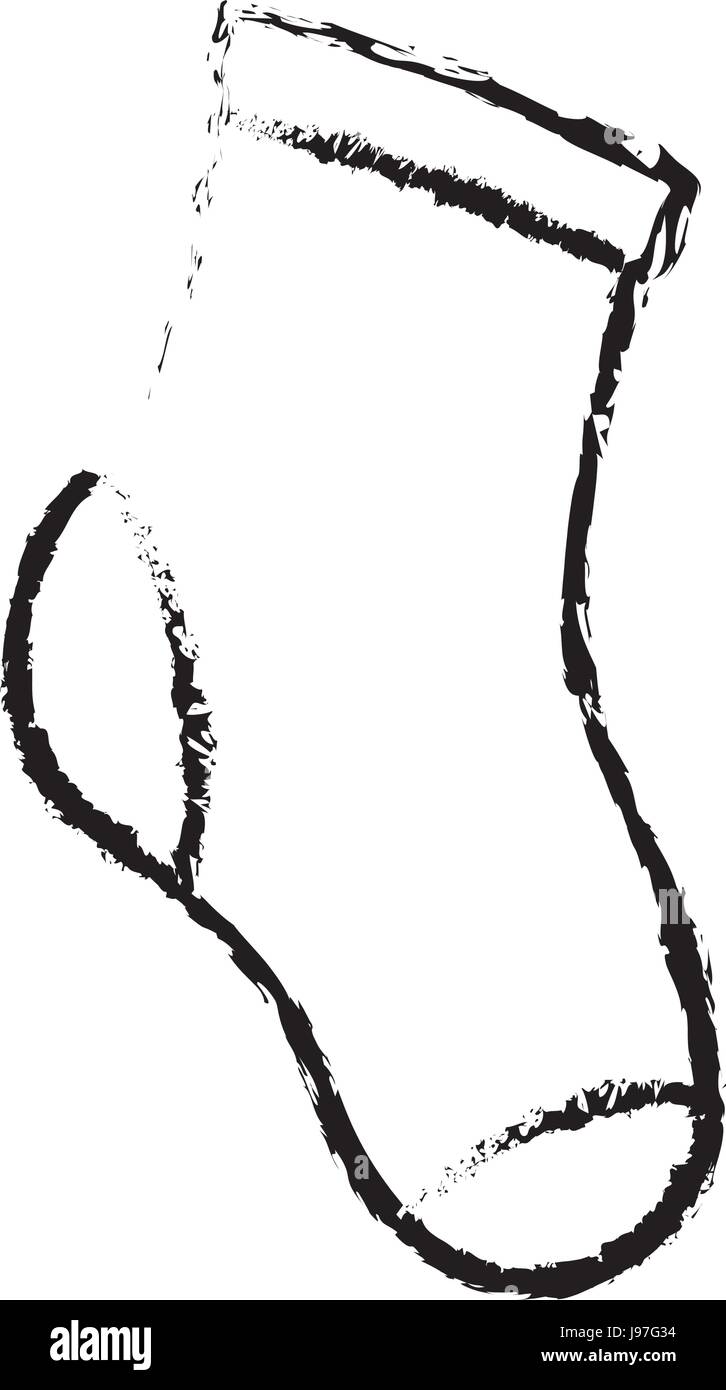Chaussettes suspendus dans la blanchisserie Illustration de Vecteur