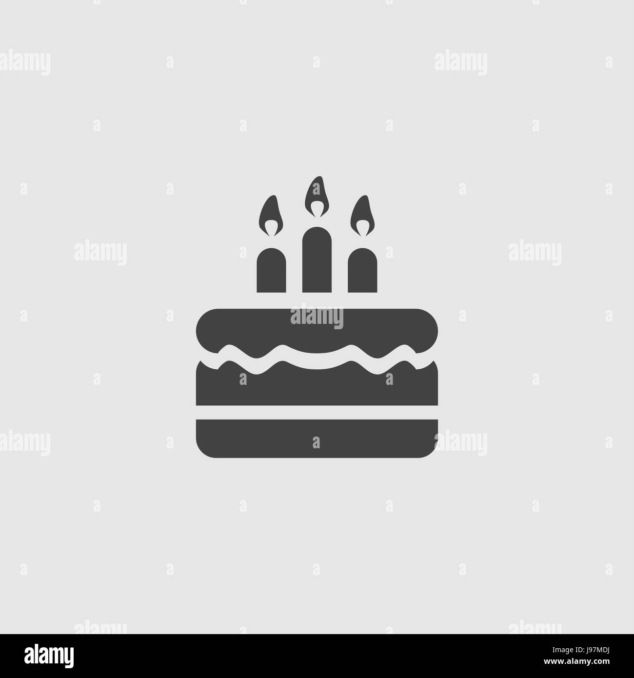 Gâteau d'anniversaire, l'icône illustration vectorielle télévision signe. Illustration de Vecteur Gâteau d'anniversaire, l'icône illustration vectorielle télévision signe. Illustration de Vecteur