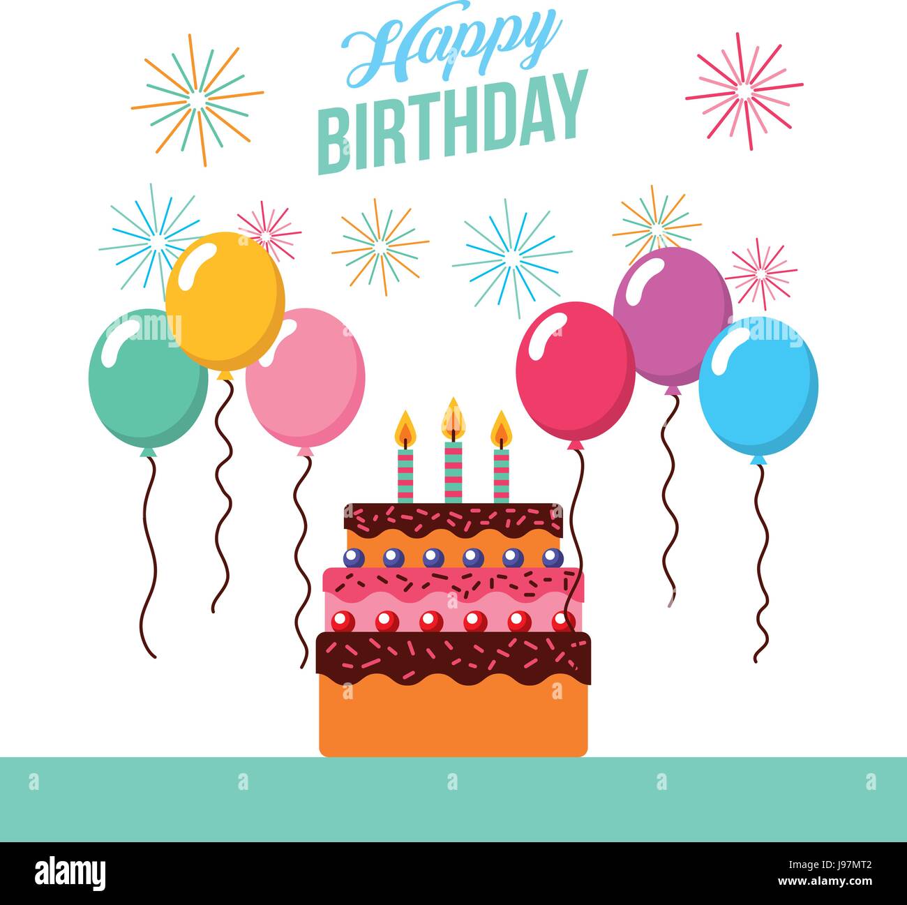 Joyeux Anniversaire Gateau Kawaii Image Vectorielle Stock Alamy Joyeux Anniversaire Gateau Kawaii Image Vectorielle Stock Alamy