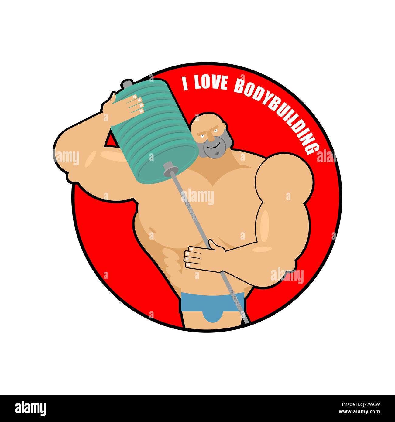 Man athletic bodybuilding sport pictogram Banque de photographies et d ...