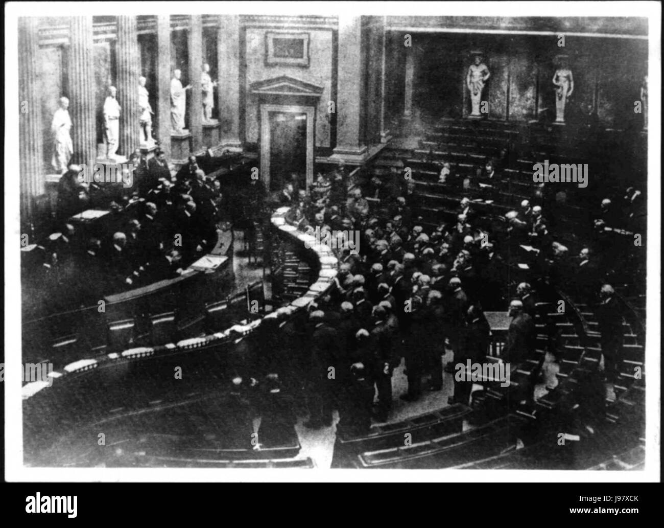 Session des Abgeordnetenhauses 1211 1918 Reichsrat Banque D'Images