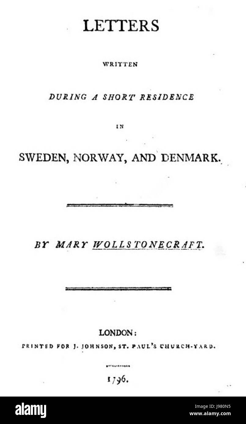 WollstonecraftSweden Banque D'Images