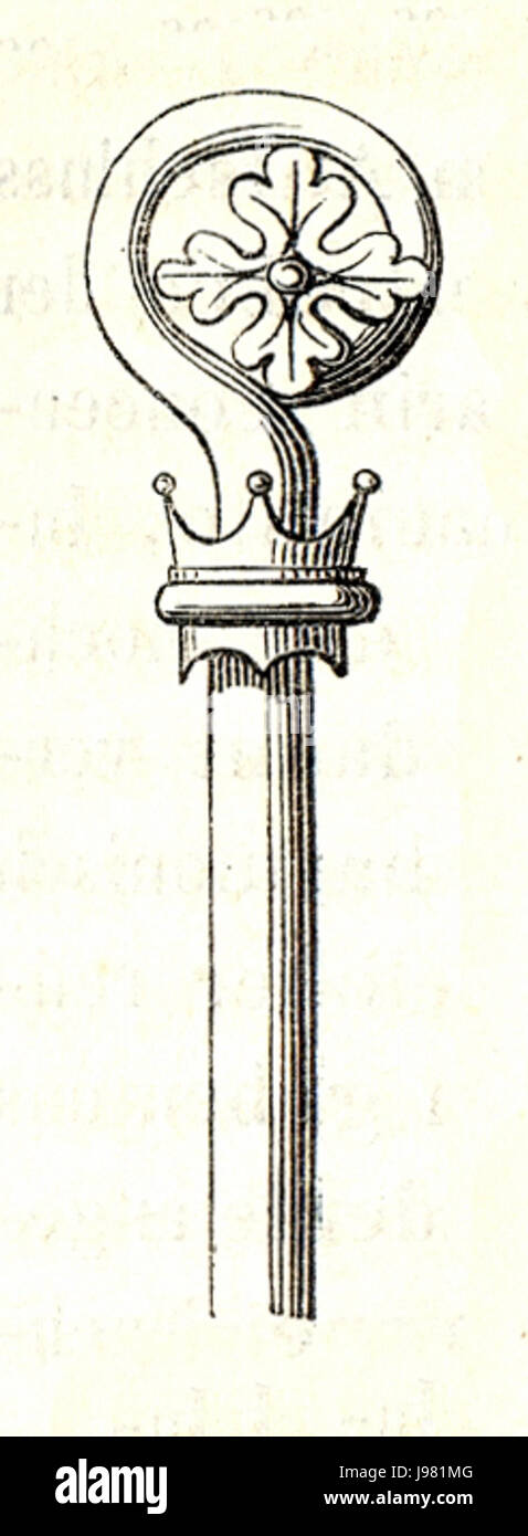 MZK 002 Bischofstab lithurgisch Nr 10 symbolische Bedeutung Fig. 03 Banque D'Images