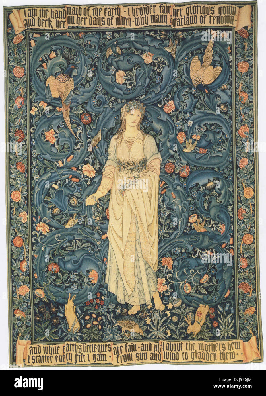 Sir Edward Burne Jones et William Morris Flora Banque D'Images