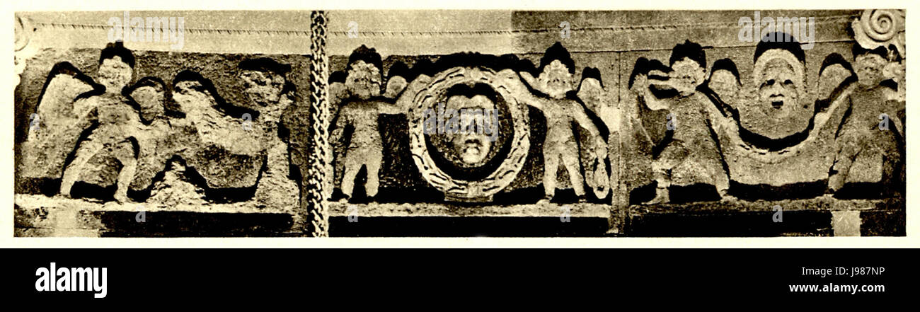 Wandfries Tafel 22c im héliogravure mausolée nach 1907 Photo Banque D'Images