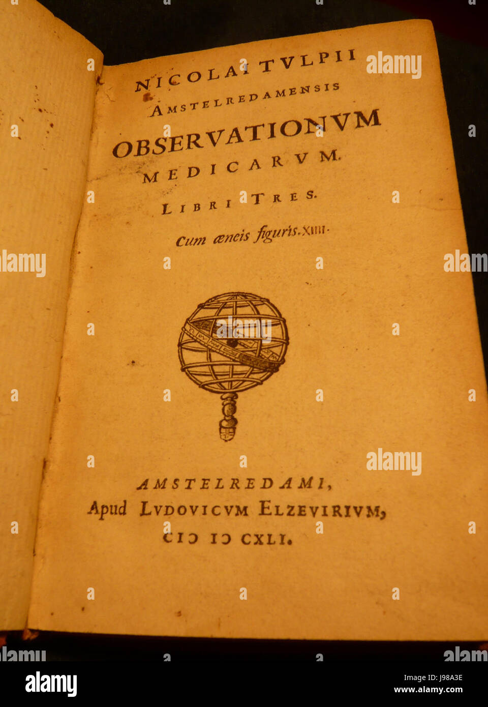 Observationvm medicarvm Nicolaes Tulp 1641 Banque D'Images