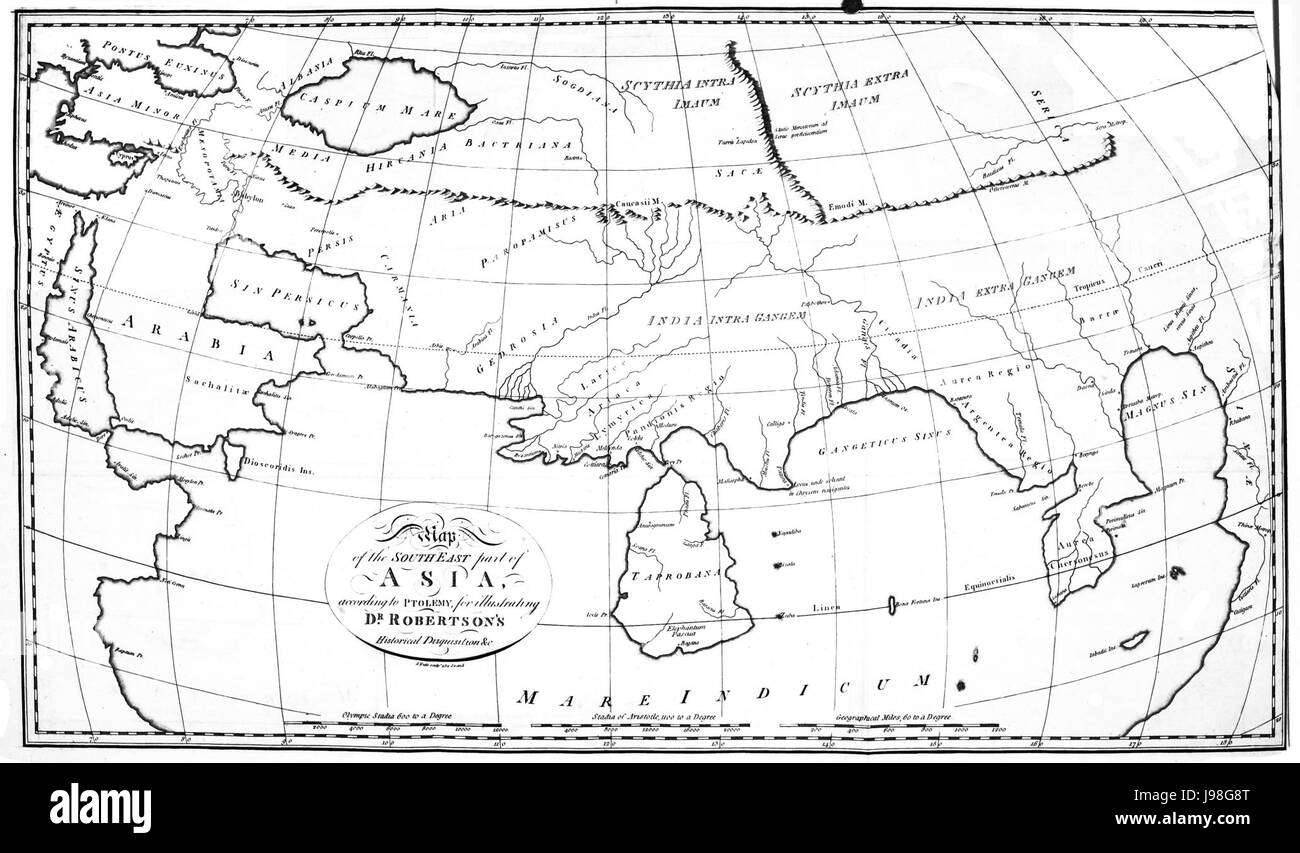 Ptolémée l’Inde Banque D'Images