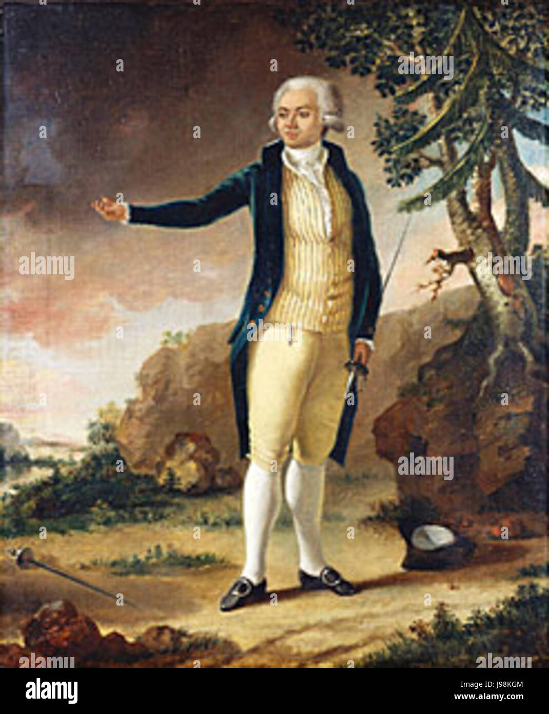 Le Chevalier de St George Banque D'Images