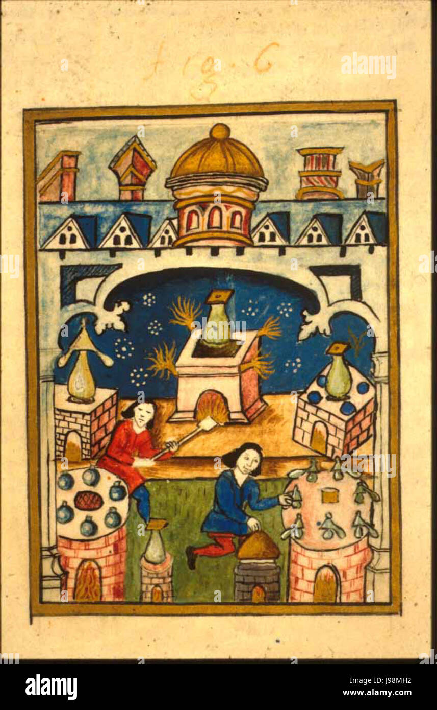 L'Ordinall d'Alchemy folio40 Banque D'Images