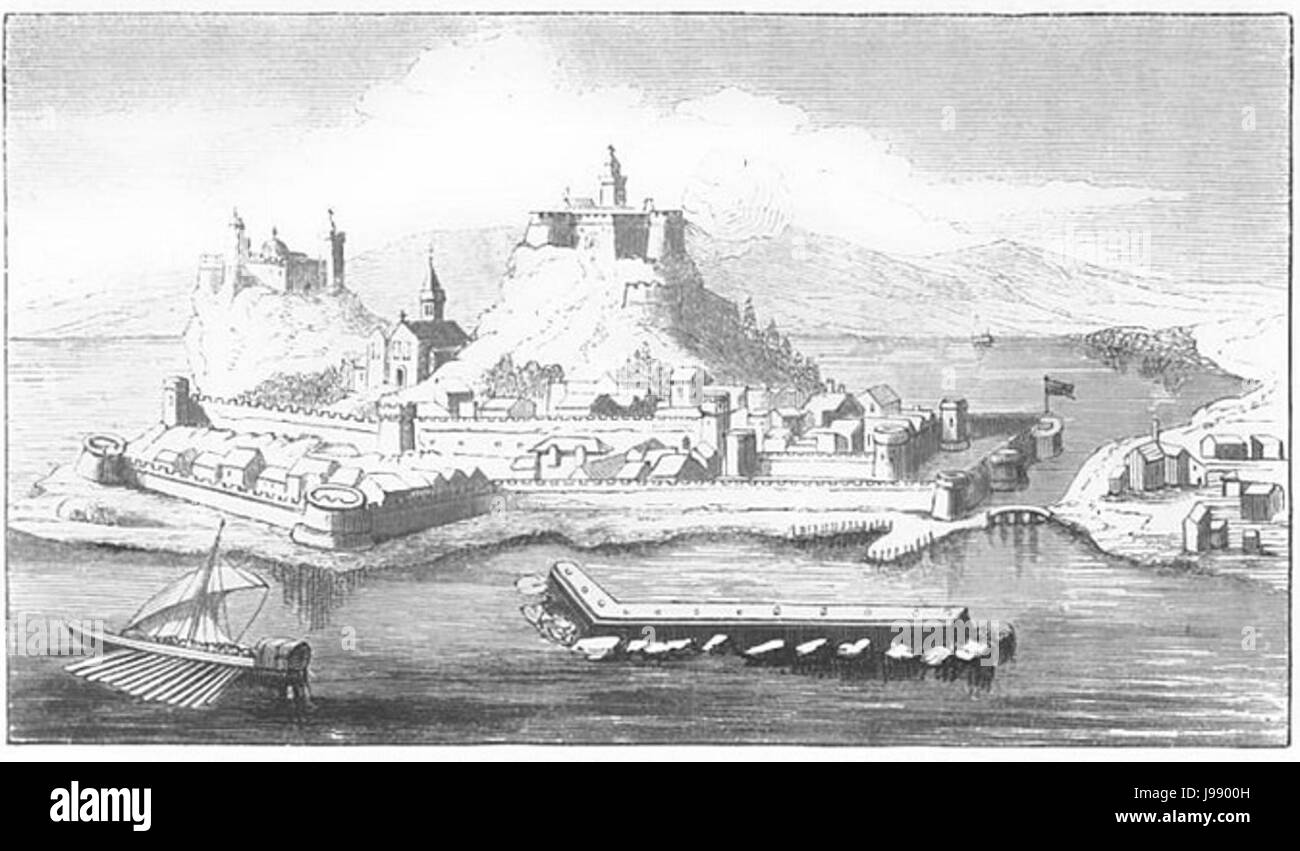 Ancienne forteresse du 16ème siècle à Corfou Banque D'Images