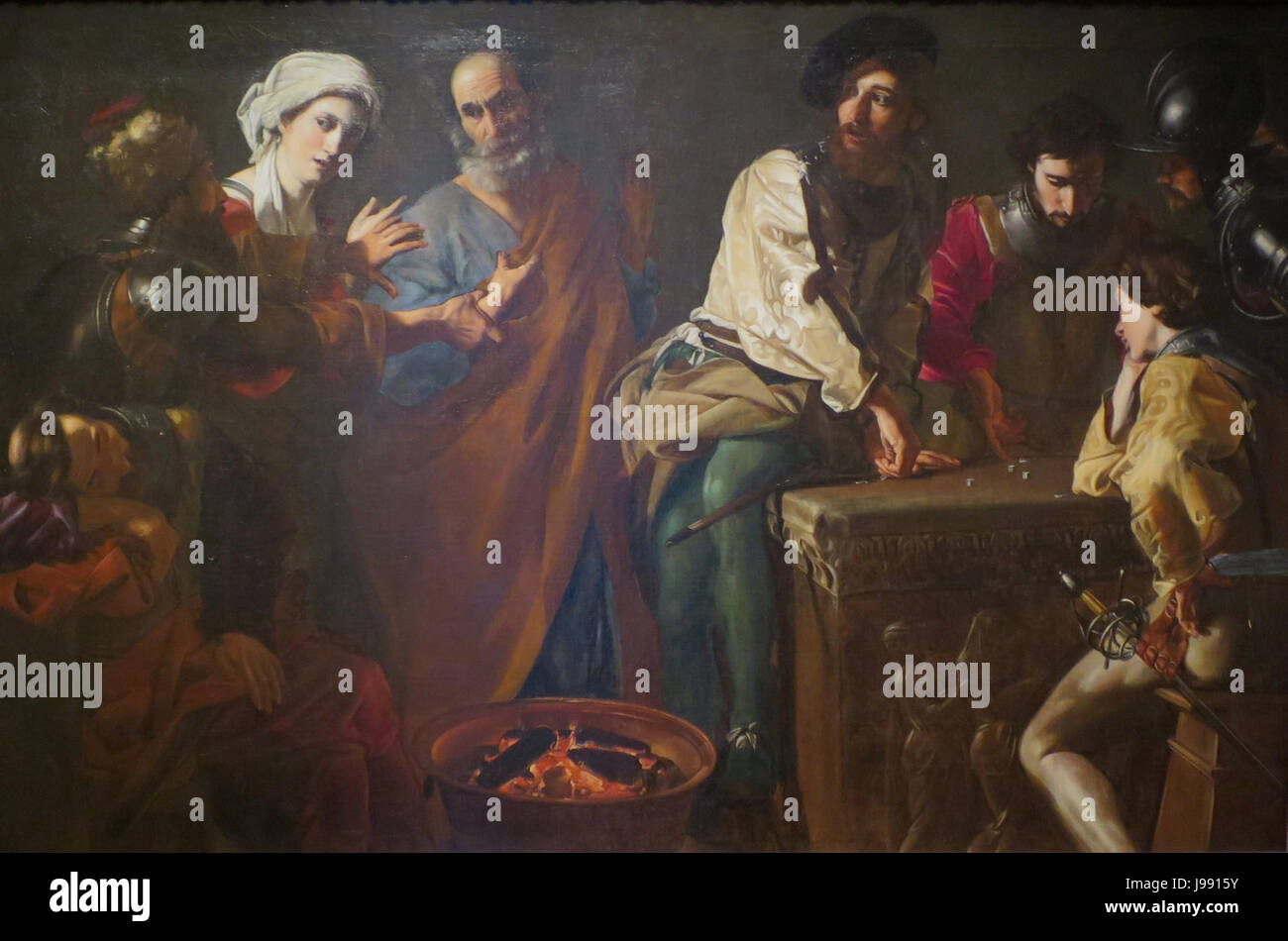 Le refus de Saint Pierre par Nicolas Tournier, huile sur toile, c. 1630, High Museum of Art Banque D'Images