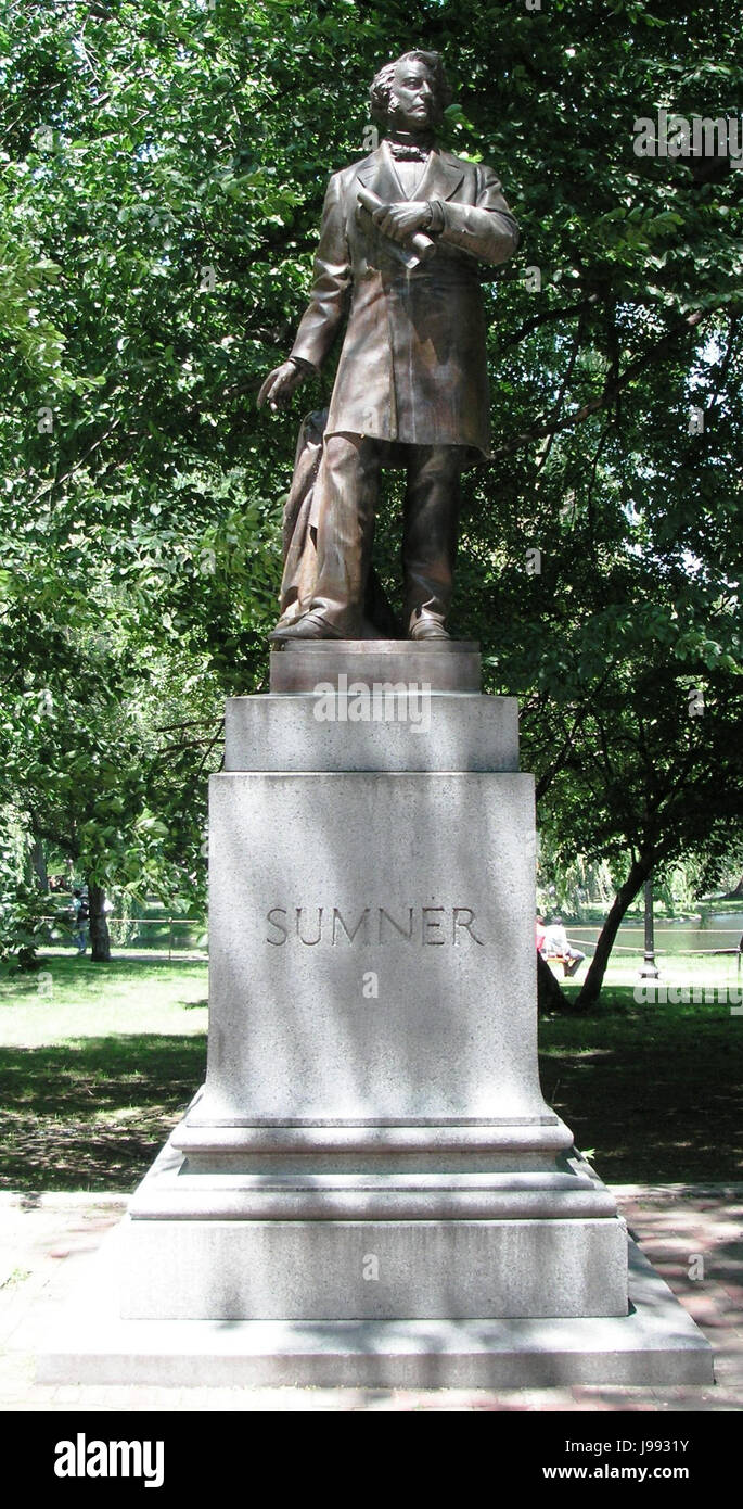 Statue de Sumner Banque D'Images Statue de Sumner Banque D'Images