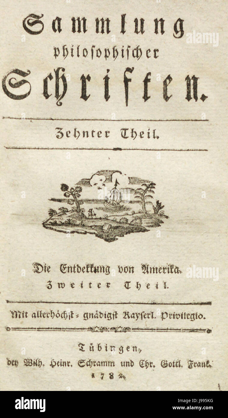 Maastricht 1782 UB Campe vol II Titre page 2 Banque D'Images