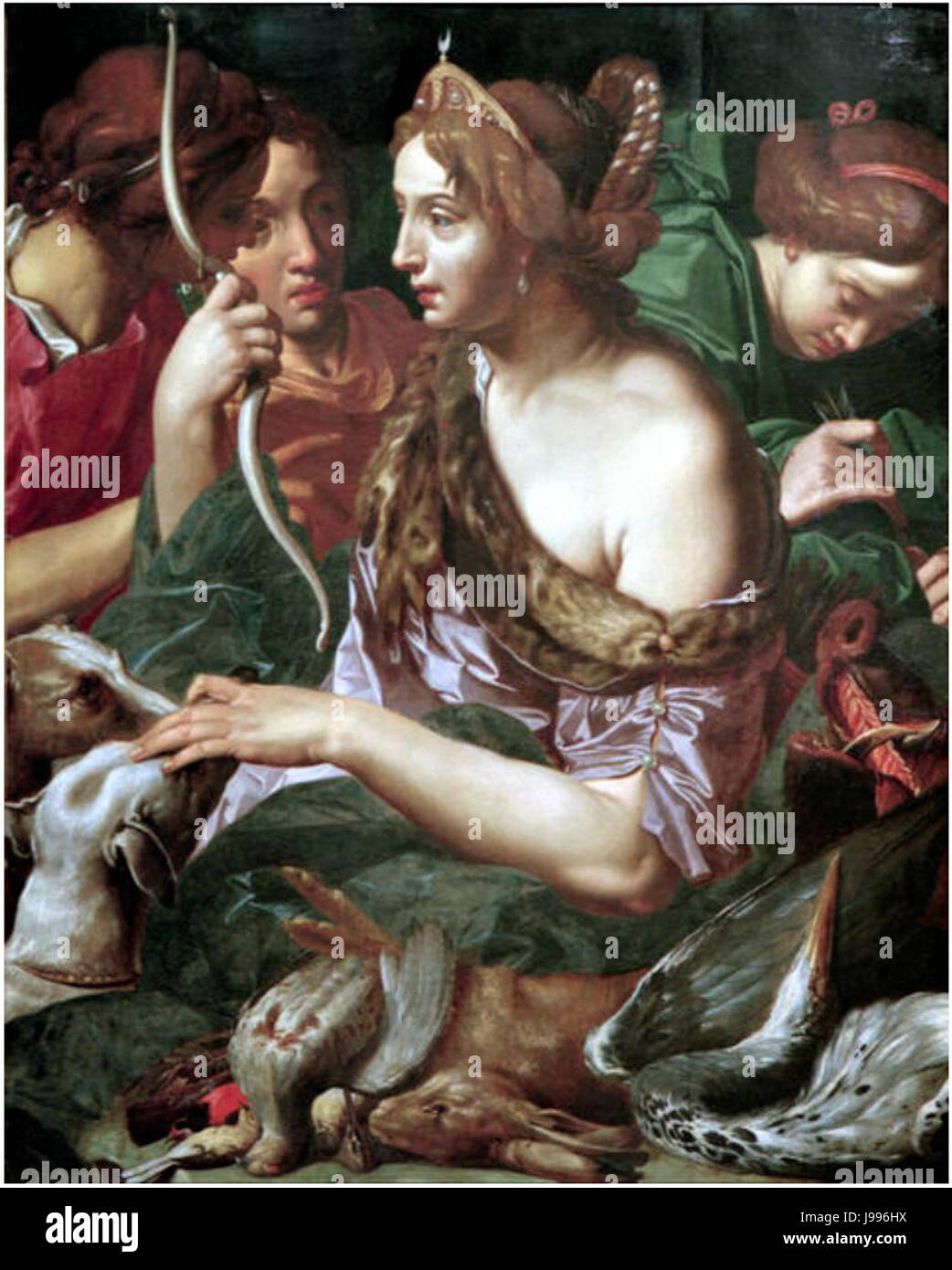 Abraham Janssens Diane et ses compagnes Banque D'Images