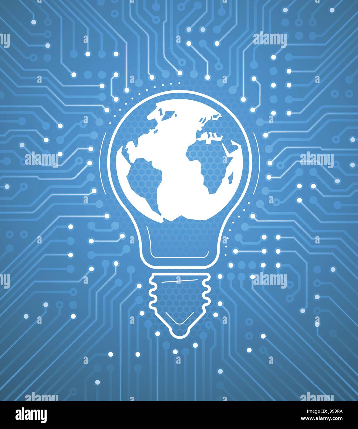 La production mondiale d'électricité Illustration de Vecteur