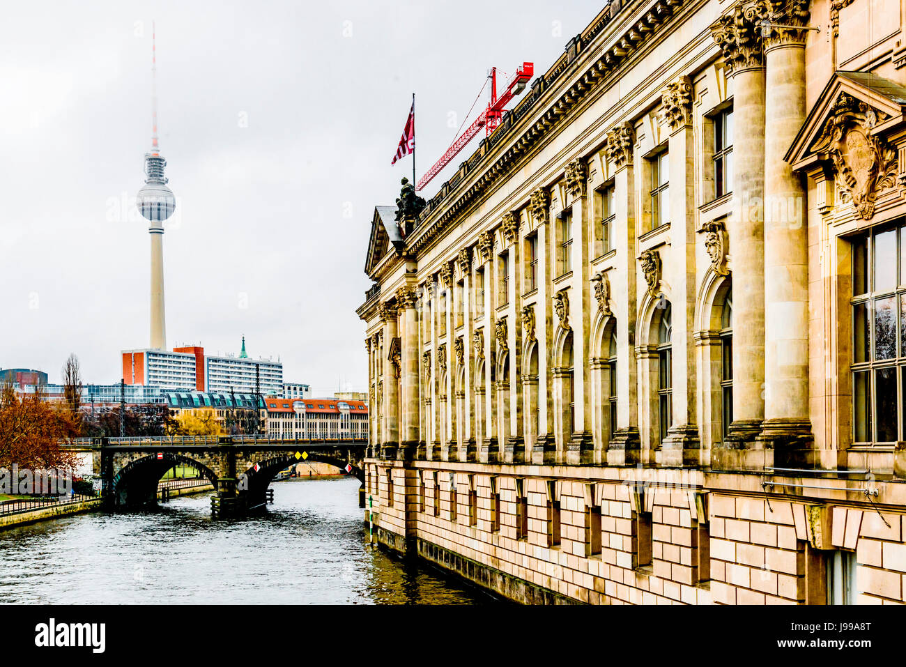 Berlin, Museumsinsel mit Pergamonmuseum- und Bode Banque D'Images