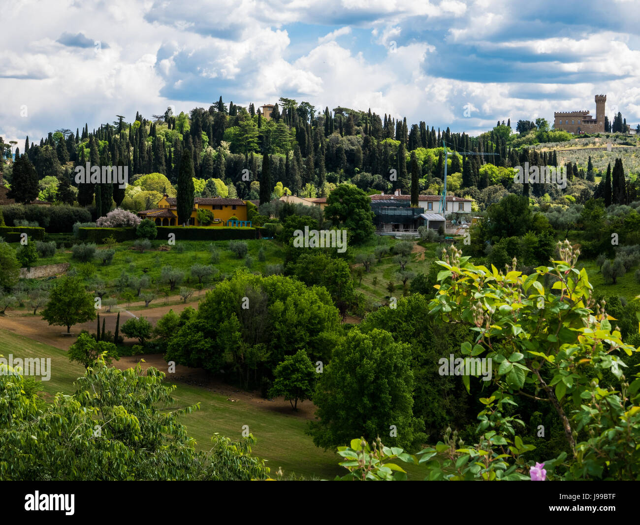 Florence, Italie - 19 avril 2017 - Jardins de Boboli à Florence, Italie. Banque D'Images
