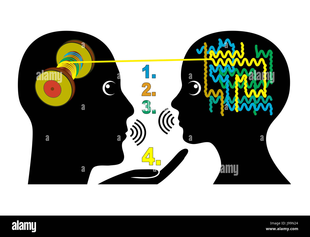 Thérapeute dans une séance de thérapie aide les patients à résoudre les problèmes Banque D'Images