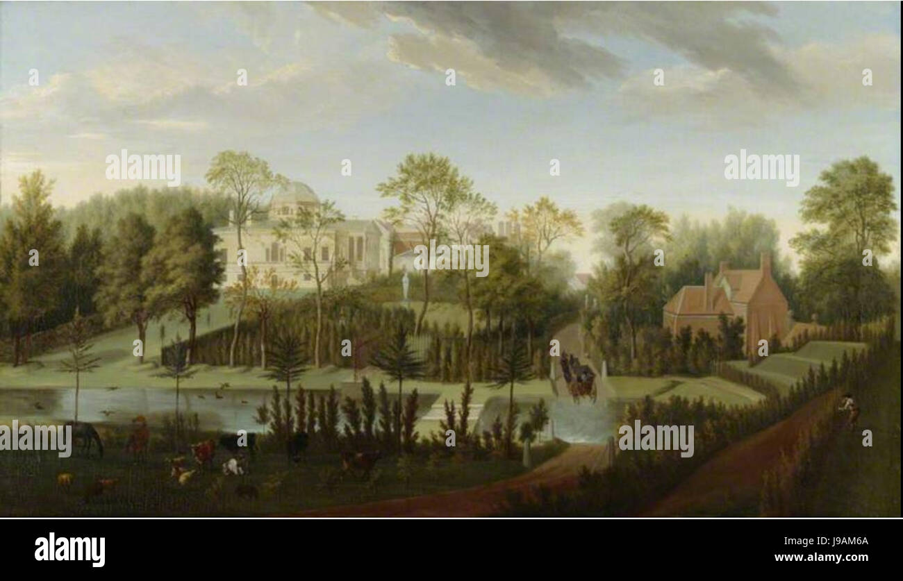 Pieter Andreas Rijsbrack Vue de Chiswick House du Sud Ouest Banque D'Images