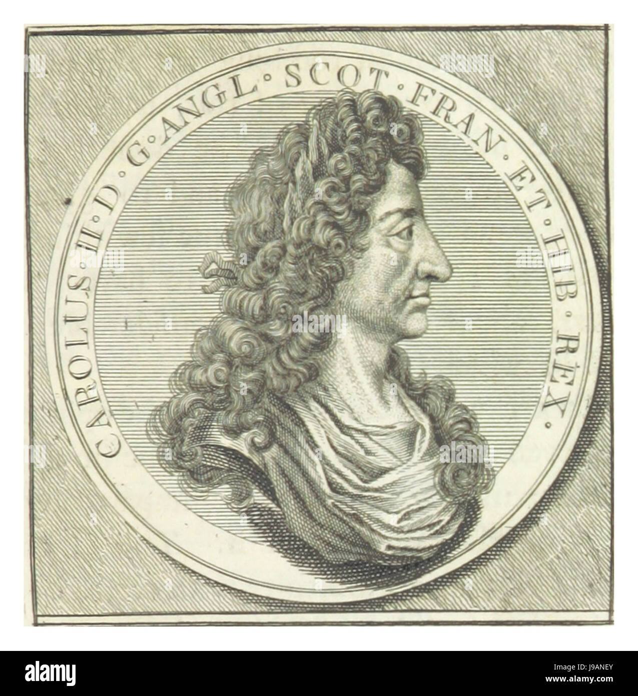 SHEFFIELD(1740) p2.037 Le roi Charles II. Banque D'Images