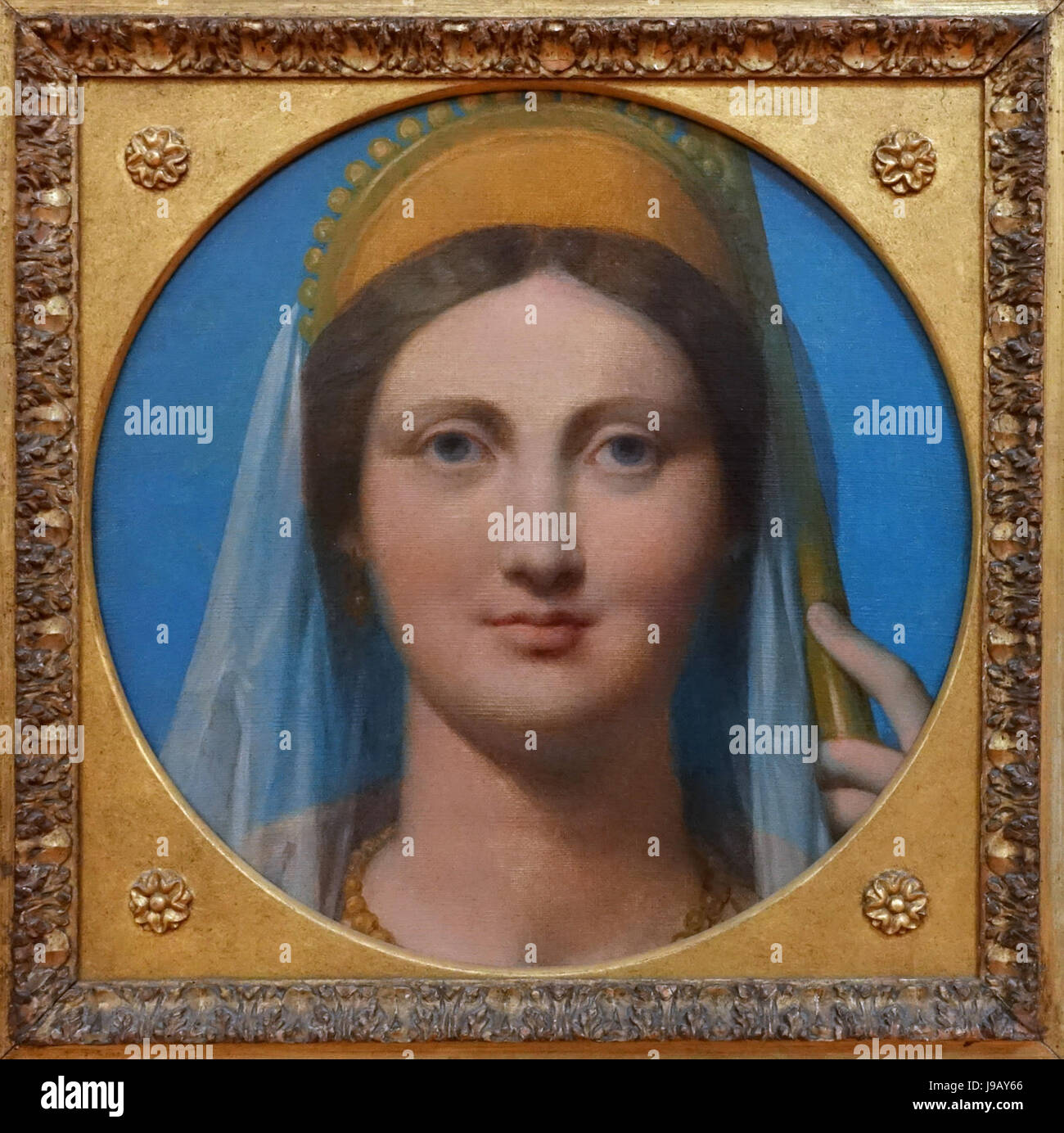 Portrait de madame Jacques Ignace Hittorf comme Junon, par Jean Auguste Dominique Ingres, 1864, huile sur toile Krannert Art Museum, UIUC DSC06234 Banque D'Images Portrait de madame Jacques Ignace Hittorf comme Junon, par Jean Auguste Dominique Ingres, 1864, huile sur toile Krannert Art Museum, UIUC DSC06234 Banque D'Images
