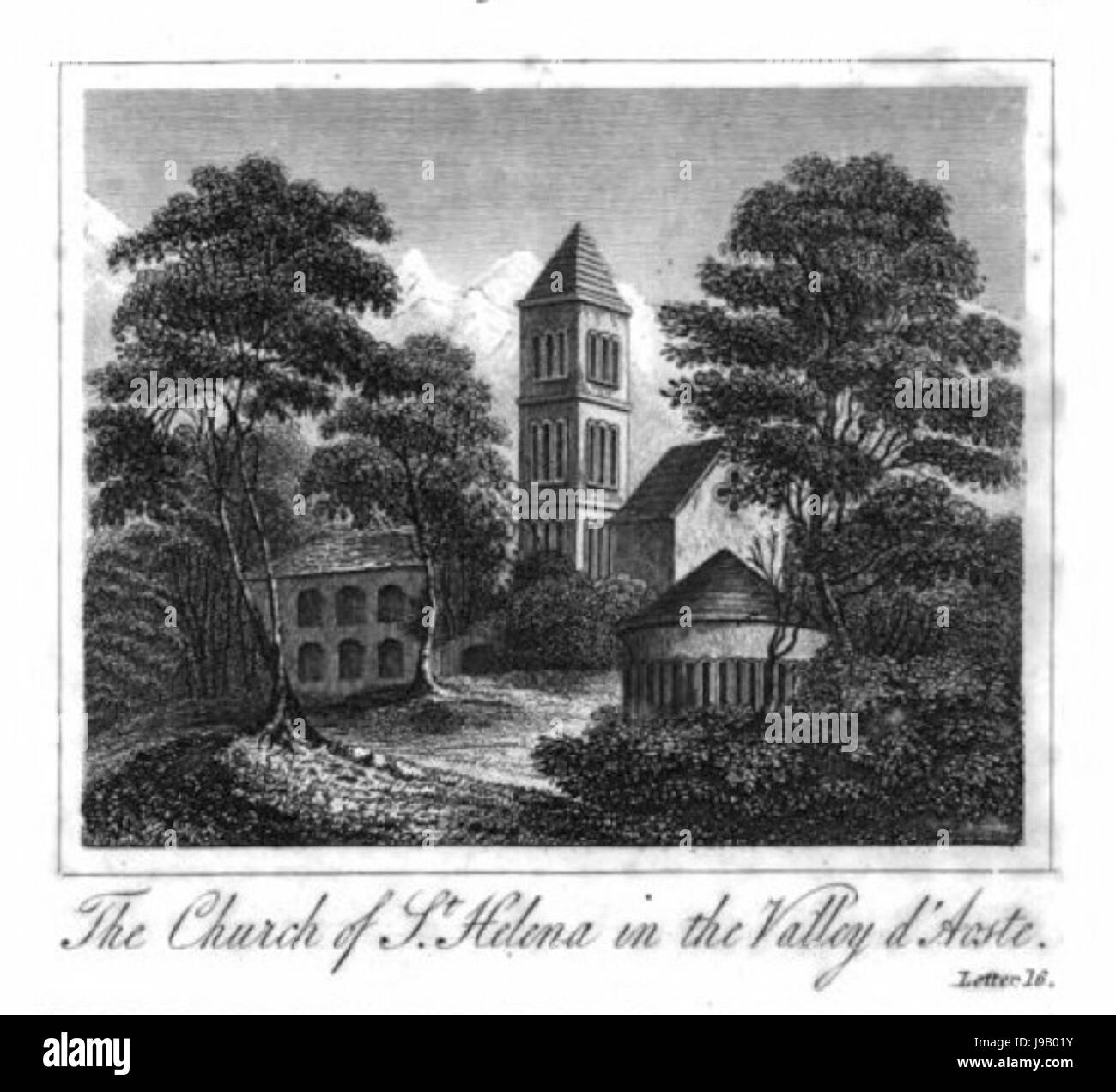 L'église de St Helena dans la vallée d'Aoste Banque D'Images L'église de St Helena dans la vallée d'Aoste Banque D'Images