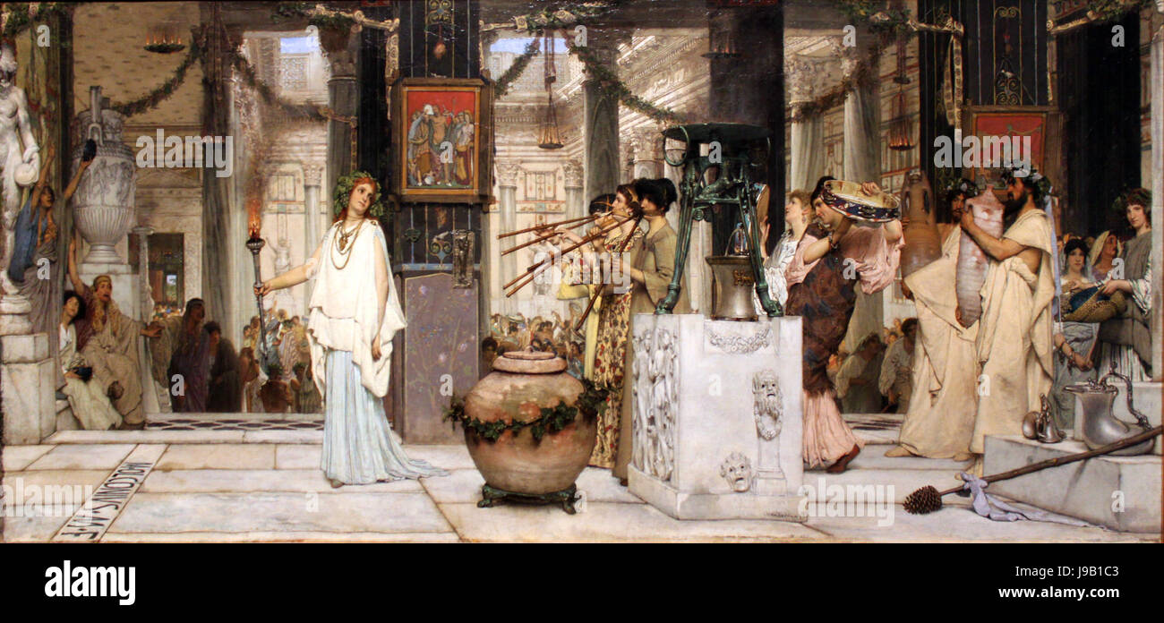 1871 Alma Tadema Das Fest der Wein 20 anagoria Banque D'Images