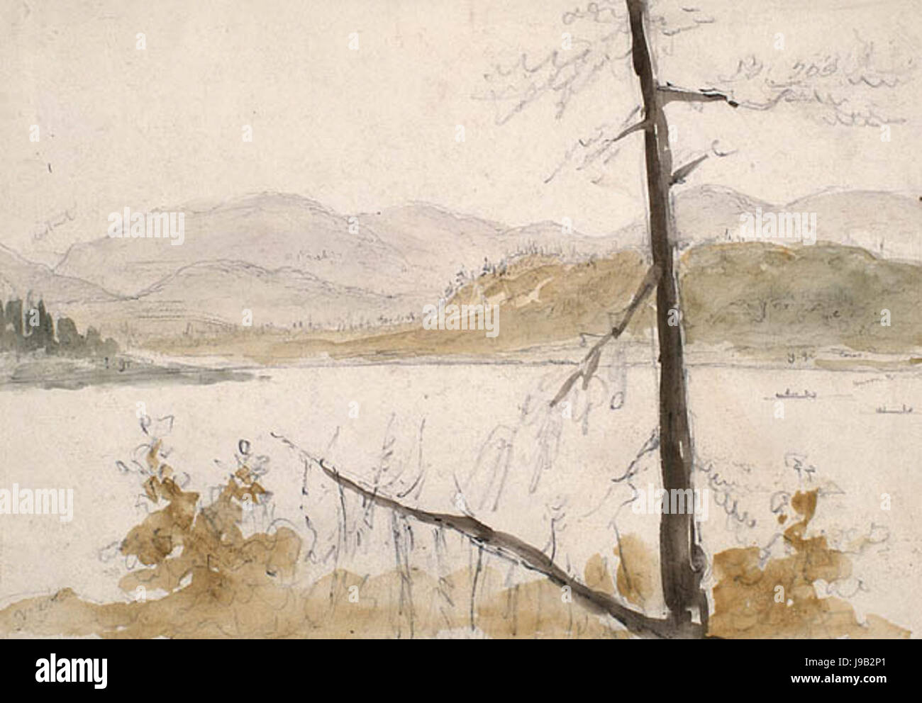 Extrémité supérieure de Lake Charles Banque D'Images