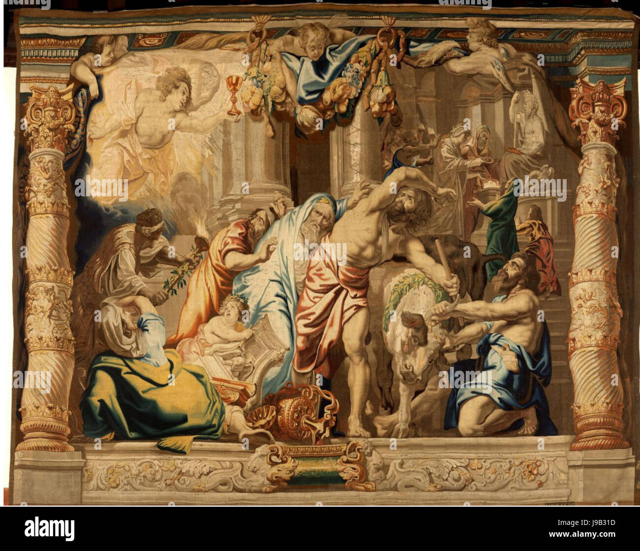 Victoire de l'Eucharistie sur le paganisme Banque D'Images