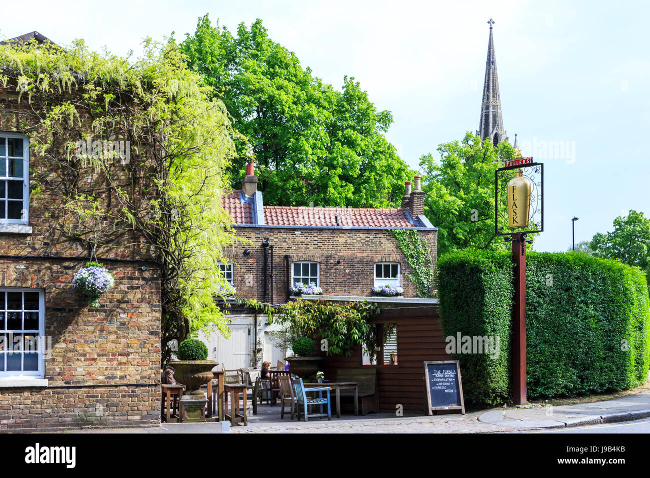 Le ballon, un traditionnel et bien connu à Highgate public house Village, London, UK Banque D'Images