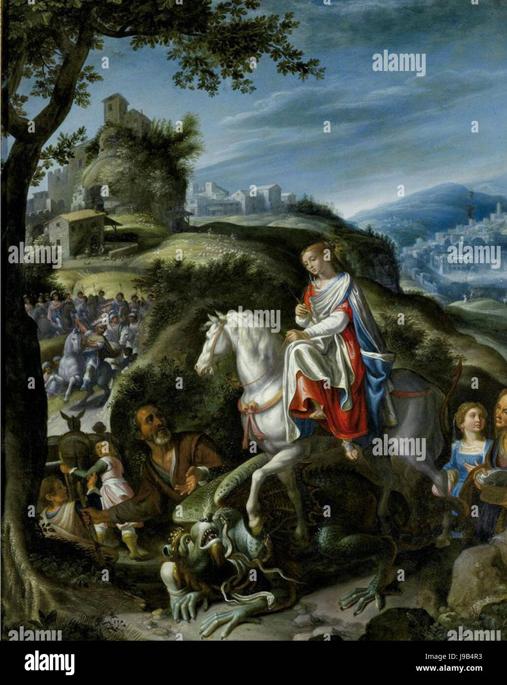 St martha tramples the dragon Banque de photographies et d’images à