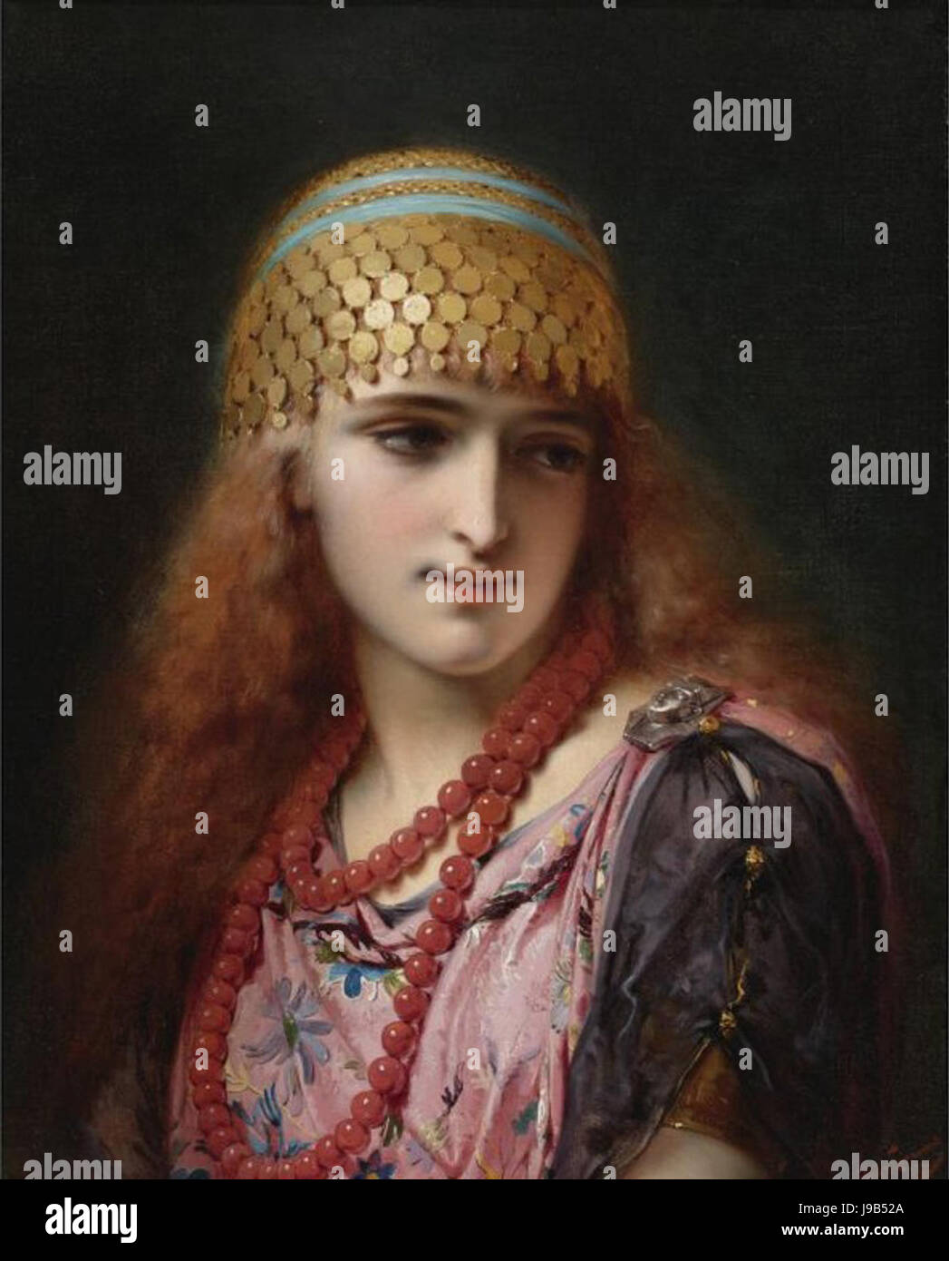 Pierre Olivier Joseph Coomans Un oriental beauty 1879 Banque D'Images