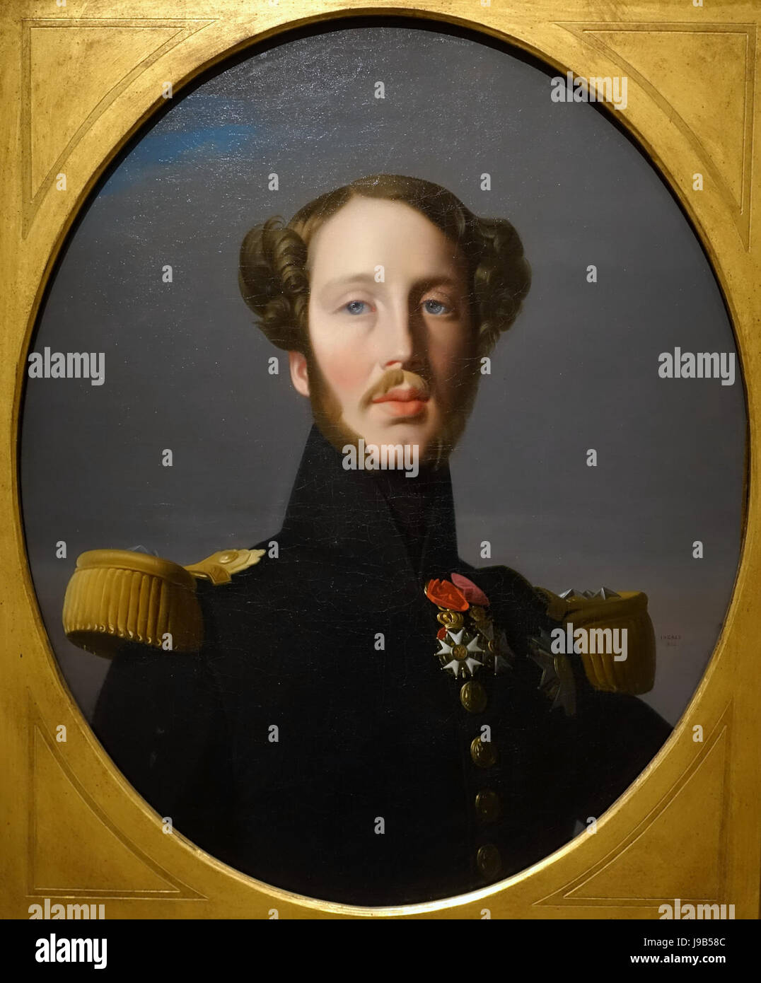 Portrait de Ferdinand Philippe, Duc d'Orléans, par Jean Auguste Dominique Ingres et éventuellement studio, 1844, huile sur toile Wadsworth Atheneum Hartford, CT DSC05521 Banque D'Images Portrait de Ferdinand Philippe, Duc d'Orléans, par Jean Auguste Dominique Ingres et éventuellement studio, 1844, huile sur toile Wadsworth Atheneum Hartford, CT DSC05521 Banque D'Images