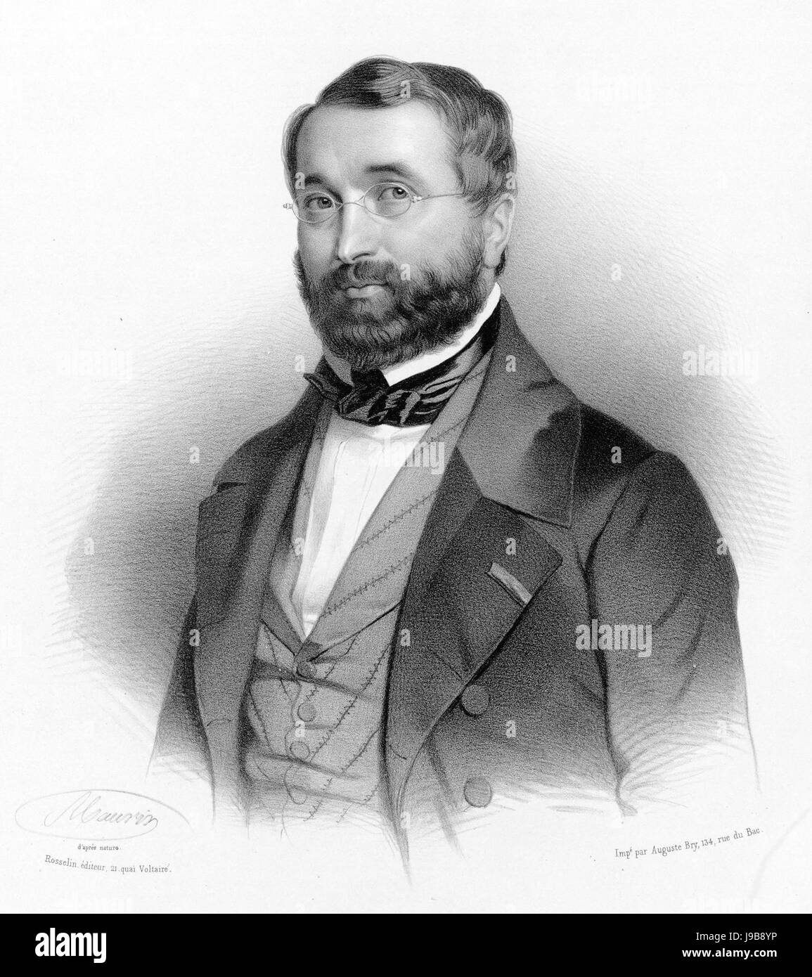 Adolphe Adam par Maurin Banque D'Images