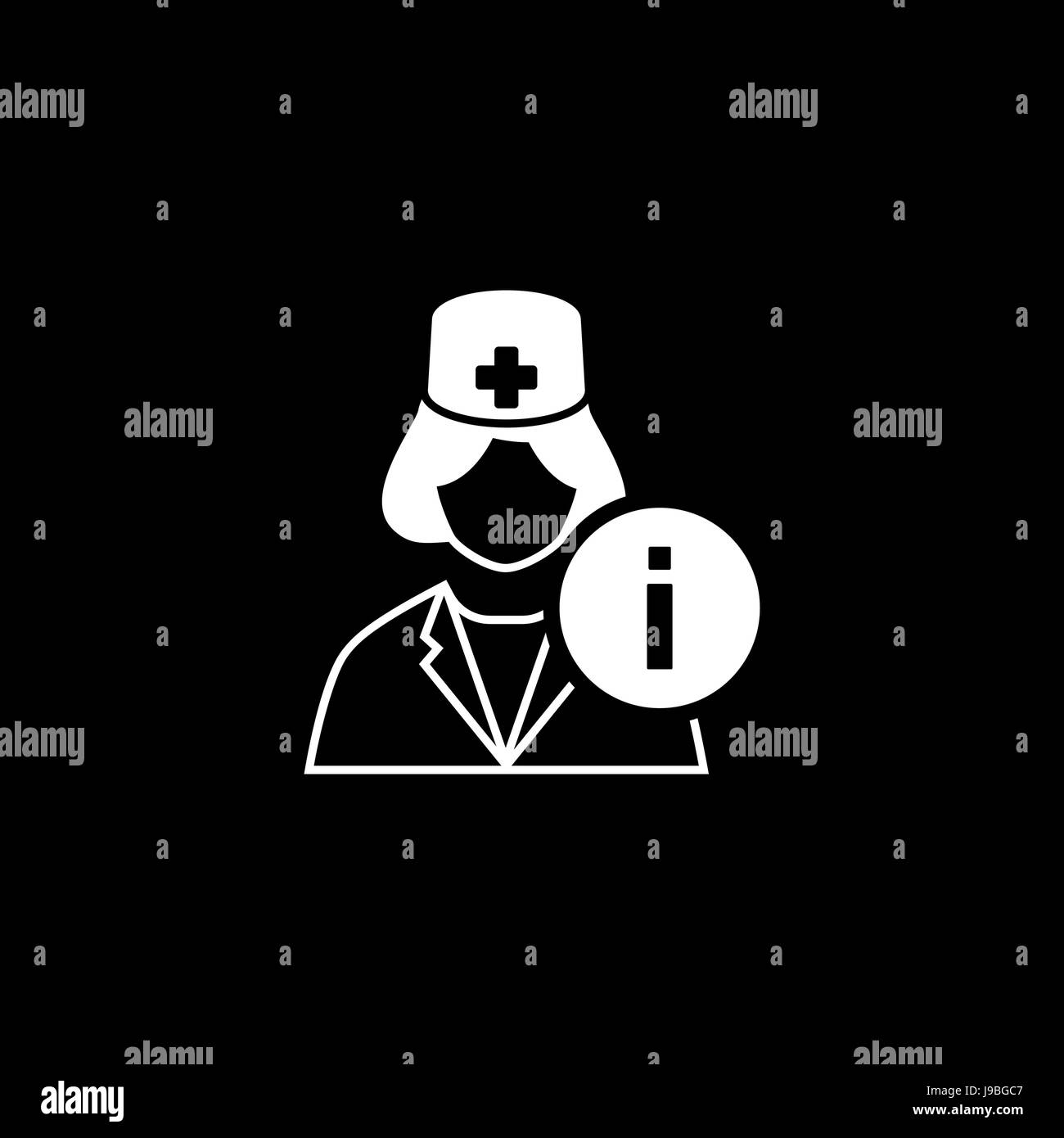 L'icône des services médicaux. Modèle plat. Illustration de Vecteur