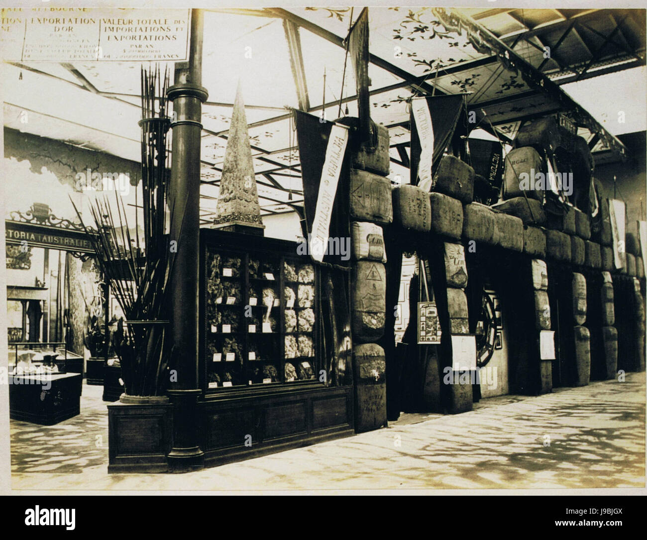 En 1867 stand victorienne Banque D'Images