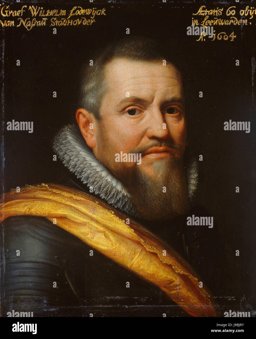 Portret van Willem Lodewijk, Graaf van Nassau, bijgenaamd in het Fries 'us heit" (onze vader) Rijksmuseum SK 525 Banque D'Images