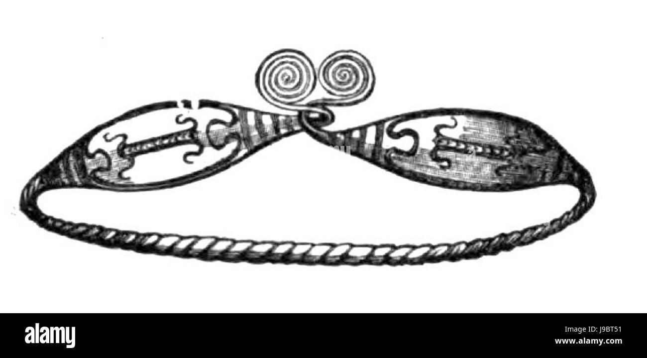 Motif serpent Anneau pour les cheveux au Danemark Banque D'Images