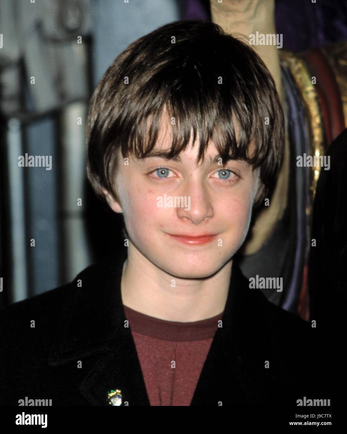 RTMcbride MediaPunch / Daniel Radcliffe, 14 novembre 2001 VISITE LE MAGASIN MAGIQUE TANNEN sur West 25th STREET AVANT DE RENTRER CHEZ EUX À LONDRES APRÈS LES États-unis PREMIÈRE MONDIALE DE HARRY POTTER. NEW YORK CITY Banque D'Images