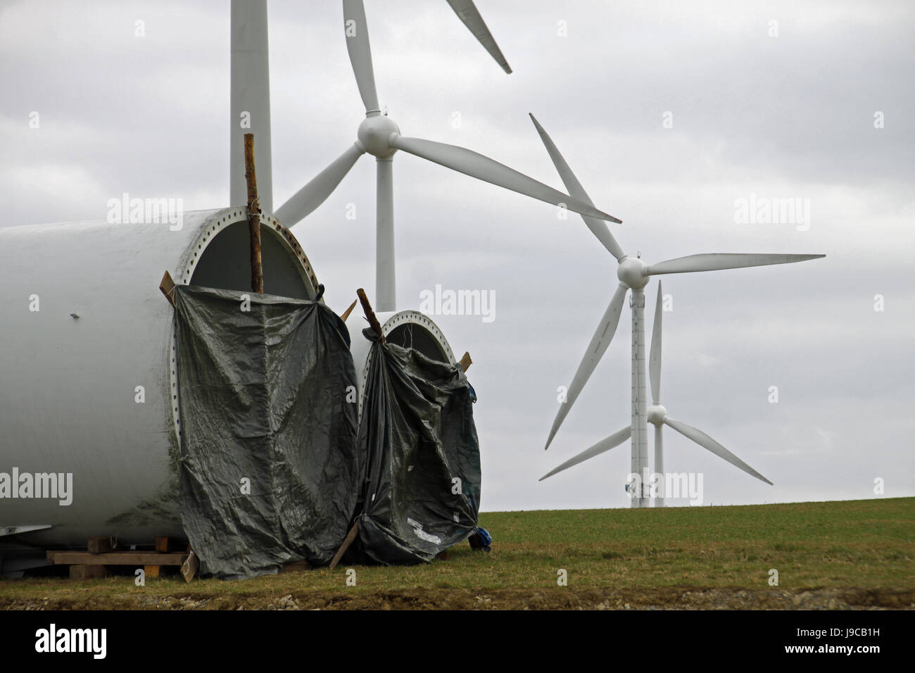Wind Power Station, démantèlement, d'un démontage, d'éoliennes, l'énergie  éolienne Photo Stock - Alamy