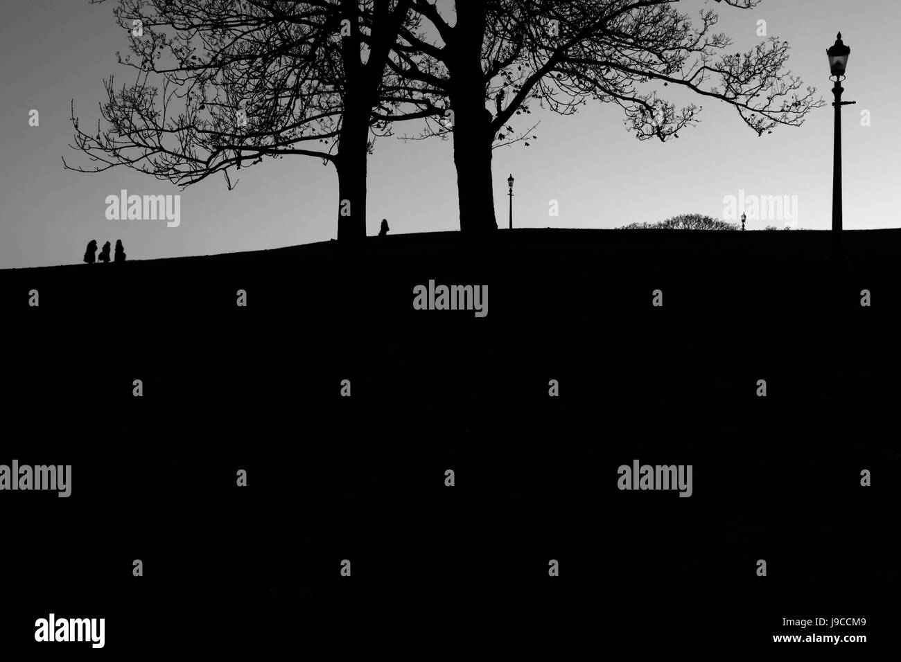 Primrose HIll au crépuscule, London, UK Banque D'Images